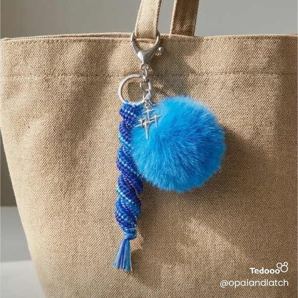 handcrafted Accessories - Blue Radiance Keychain